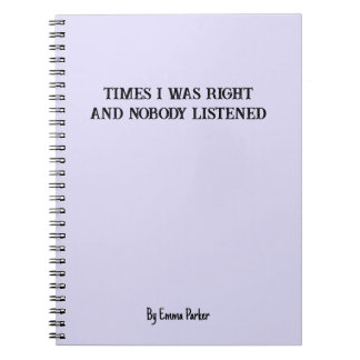 Funny Custom Notebook für Mitarbeiter/Student Gesc Notizblock