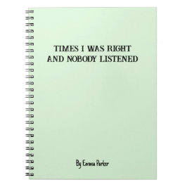 Funny Custom Notebook für Mitarbeiter/Student Gesc Notizblock