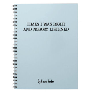 Funny Custom Notebook für Mitarbeiter/Student Gesc Notizblock