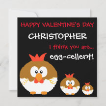 Funny Custom Personalisiert Chicken Valentinstag