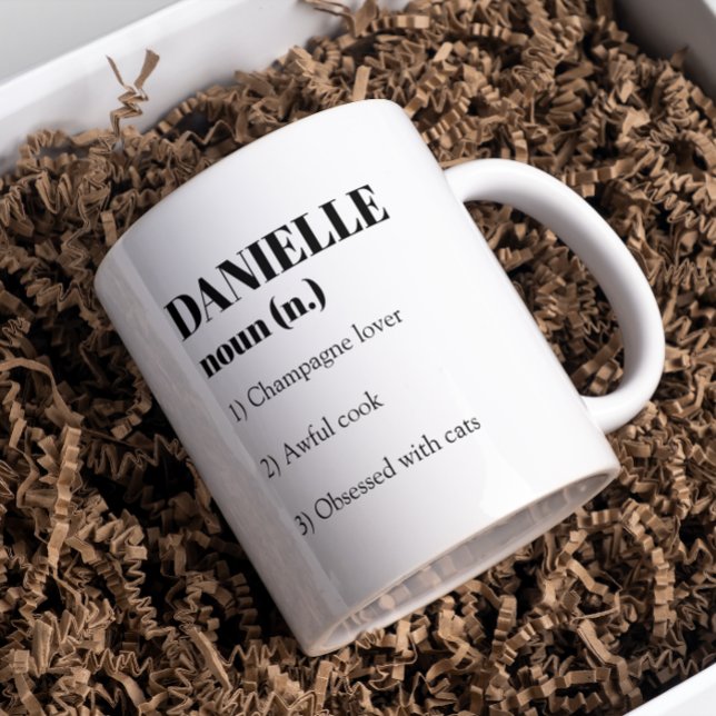 Funny custom Personalisiert Name Noun Definition Kaffeetasse (Von Creator hochgeladen)