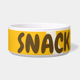 Funny Custom Pet Bowl - "Snack Inspector" Napf