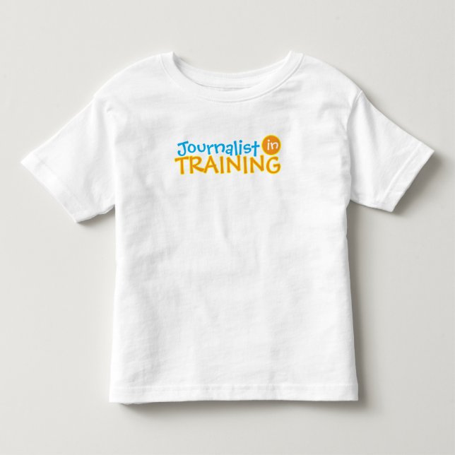 Funny Custom Professionname Blue Orange Kleinkind T-shirt (Vorderseite)