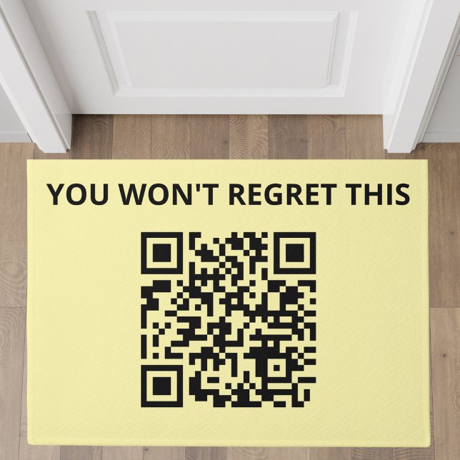 Funny Custom QR Code Fußmatte (Von Creator hochgeladen)