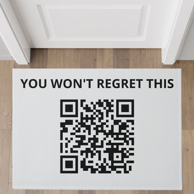 Funny Custom QR Code Fußmatte (Von Creator hochgeladen)