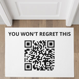 Funny Custom QR Code Fußmatte