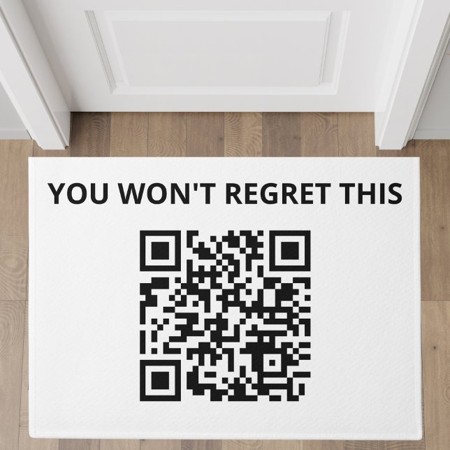 Funny Custom QR Code Fußmatte (Von Creator hochgeladen)