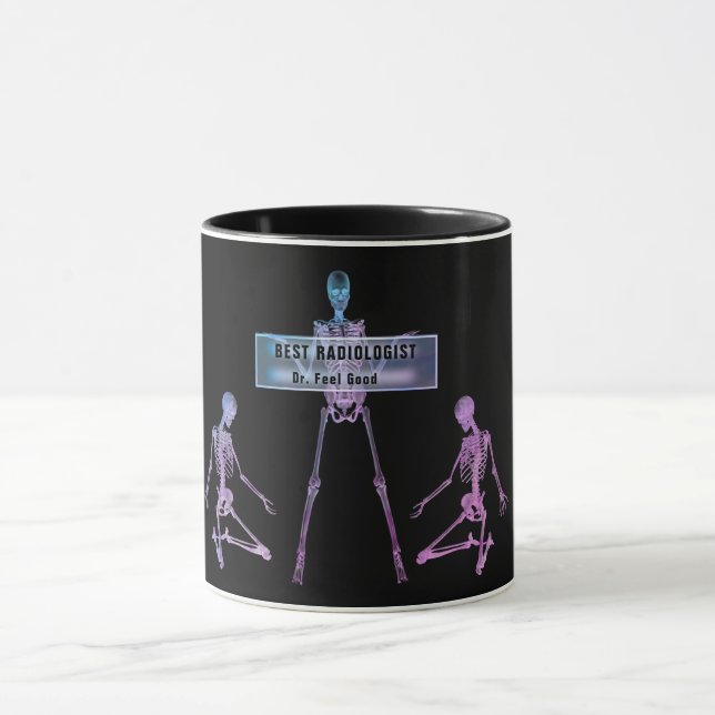 Funny Custom Radiologist Doctor Gift Tasse (Zentrum)