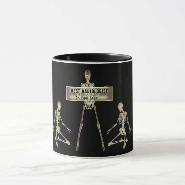 Funny Custom Radiologist Doctor Gift Tasse (Zentrum)