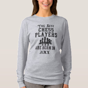 Funny Custom Schach Player Geburtstag Jahr Geburts T-Shirt