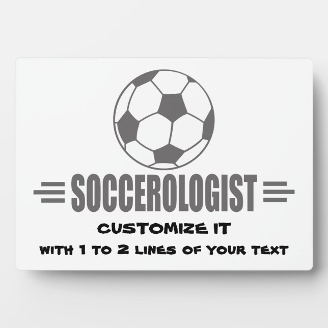 Funny Custom Soccer Fotoplatte (Vorderseite)