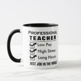 Funny Custom Teacher Tasse
