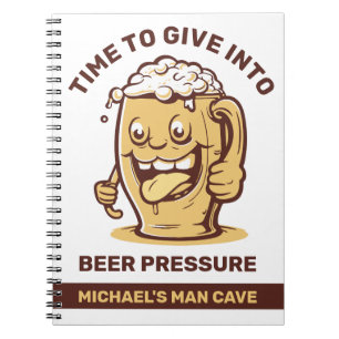 Funny Custom Text Beer Notizblock