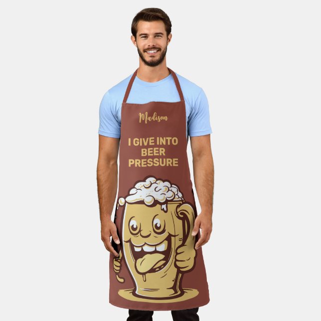 Funny Custom Text Beer Schürze (Getragen)
