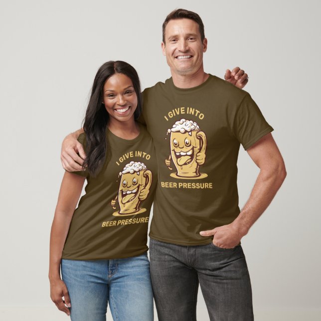 Funny Custom Text Beer T - Shirt (Unisex)