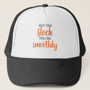 Funny Custom Text Chicken Farm Owner Zitat Black T Truckerkappe