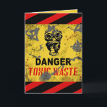 Funny Custom Toxic Waste Teen/College Age Birthday Karte<br><div class="desc">Here's hat funny way to tell your college student, older teen, or young adult out in the world that you re SO glad they're still the (messy-lol) kid you knew. Perfect for the Halloween birthday guy or gal, someone into grunge, steampunk, zombies, or the post-apocalyptic thing. You can customize any...</div>