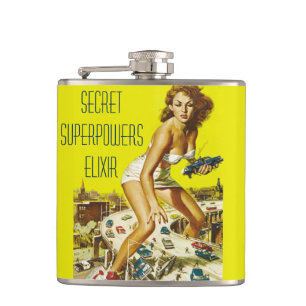 Funny custom women's flask flachmann
