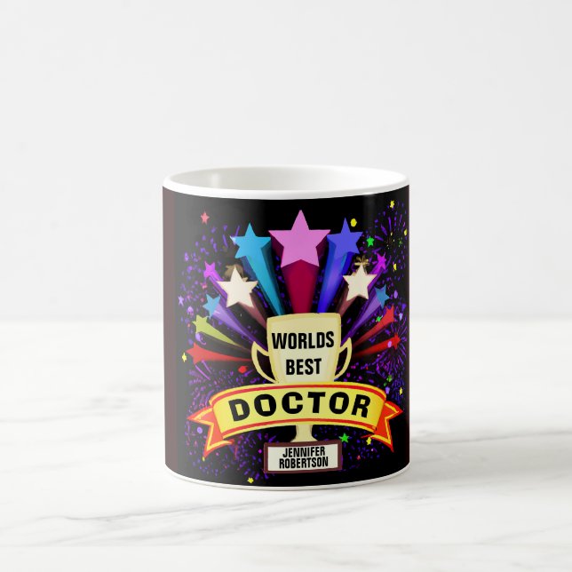 Funny Custom Worlds Beste Doctor Coffee Tasse (Mittel)