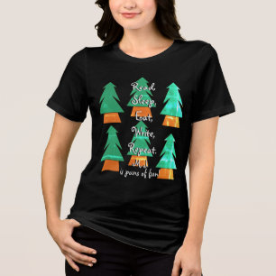 Funny Custom Writers Life Ladys Ugly Sweater Tri-Blend Shirt