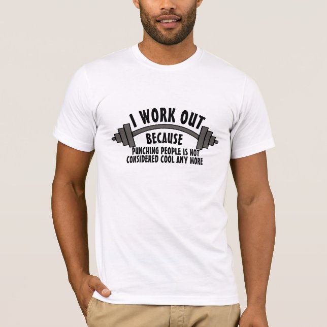 Funny Customizable Gym T-Shirt, Slogan Graphic Wor T-Shirt (Vorderseite)