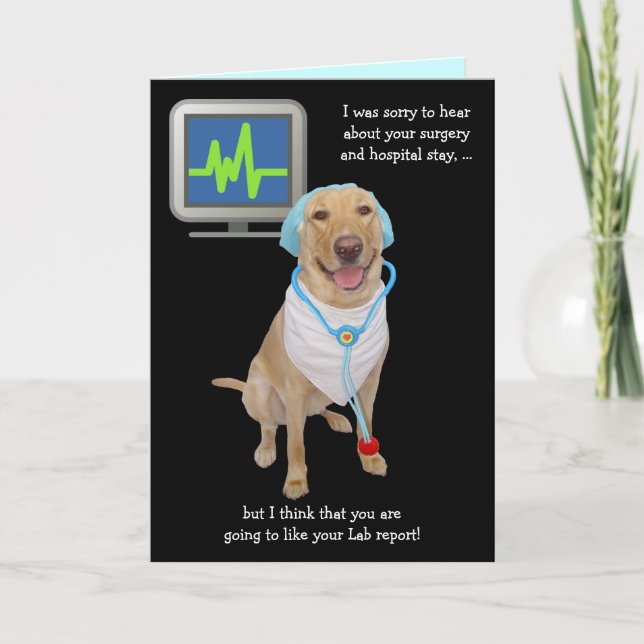 Funny Customizable Labrador Report wird gut Karte (Vorderseite)