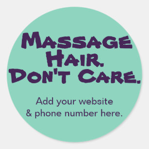 Funny Customizable Stickers for Massage Clients