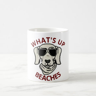 Funny Customizable What's Up Beaches Kaffee Tasse