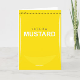 Funny Customizable Yellow Mustard Birthday Card Karte