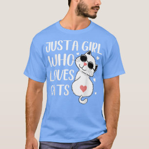 Funny & Cut Cat T-Shirt für Mädchen, nur ein Mädch