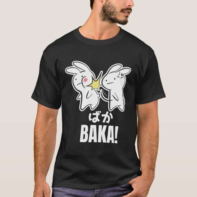 Funny Cute Anime Baka Rabbit Bunny Slap Baka Japan T-Shirt (Vorderseite)