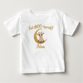 Funny cute Baby Cow Eid Adha funny Baby Name T-shirt