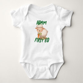 Funny cute Baby First Eid Adha funny Baby Name Strampler