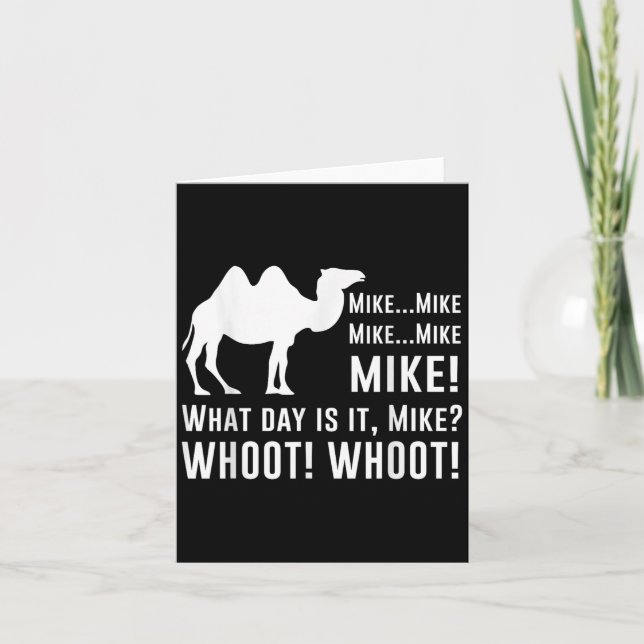 Funny Cute Camel Quotes About Hump Day Funny Quote Karte (Vorderseite)