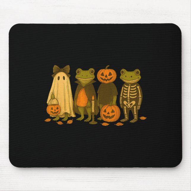 Funny Cute Frog Halloween Costumes  Mousepad (Vorne)