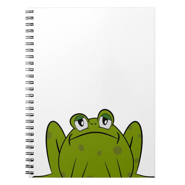 Funny Cute Frog Notizblock (Vorderseite)