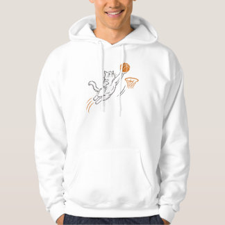 Funny Cute Hoops Cat Hoodie