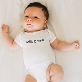 Funny Cute Milk Drunk Quote Kids Welcome Baby Strampler