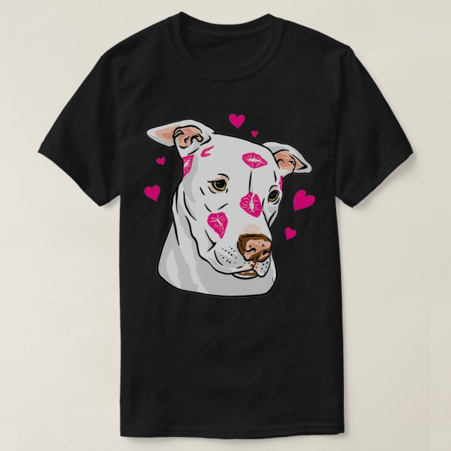 Funny Cute Pitbull , Rescue Dog  T-Shirt (Design vorne)