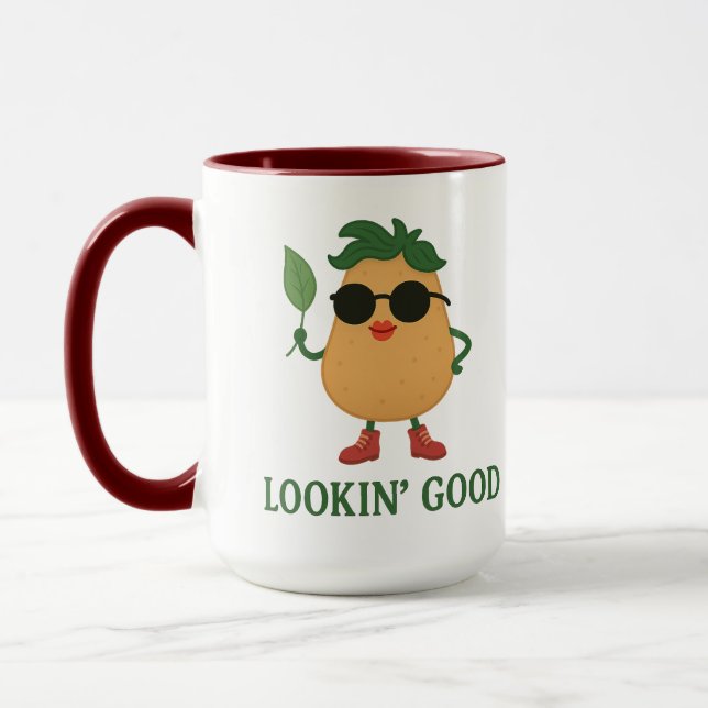 Funny Cute Potato Combo Mug Tasse (Links)