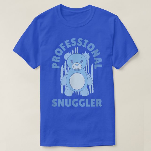 Funny Cute Professional Snuggler Bear  T-Shirt (Design vorne)