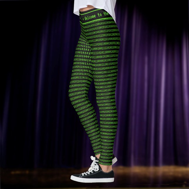 Funny Cyber Code 'AI Generated' oder Custom Slogan Leggings (Von Creator hochgeladen)