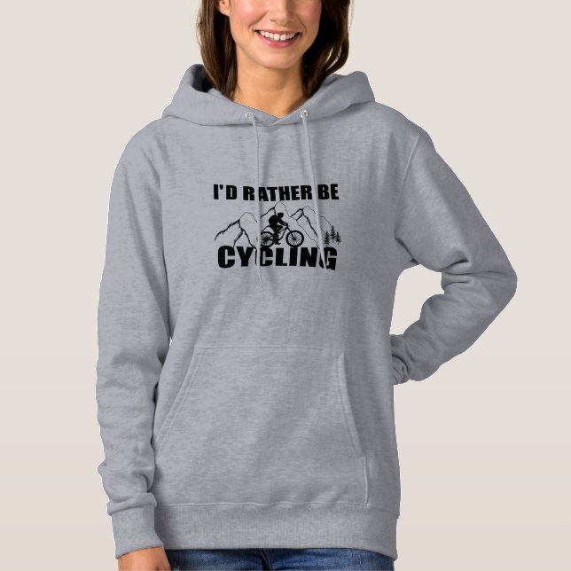 Funny Cycle Zitat Hoodie (Vorderseite)