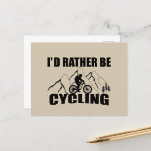 Funny Cycle Zitat Postkarte