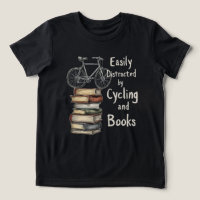 Funny Cycling and Books Lover Zitat