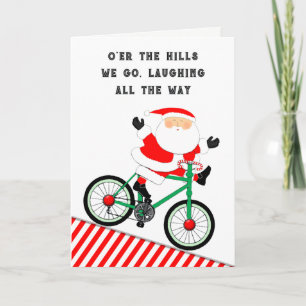 Funny Cycling Biking Feiertagskarte