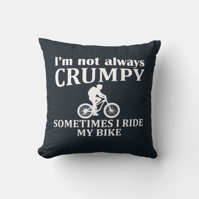 Funny Cycling Quotes Kissen (Vorderseite)