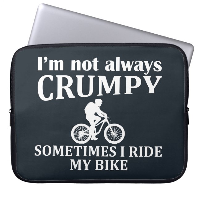 Funny Cycling Quotes Laptopschutzhülle (Vorderseite)