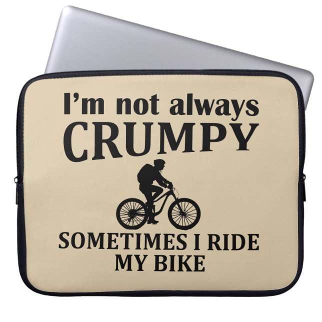 Funny Cycling Quotes Laptopschutzhülle (Vorderseite)
