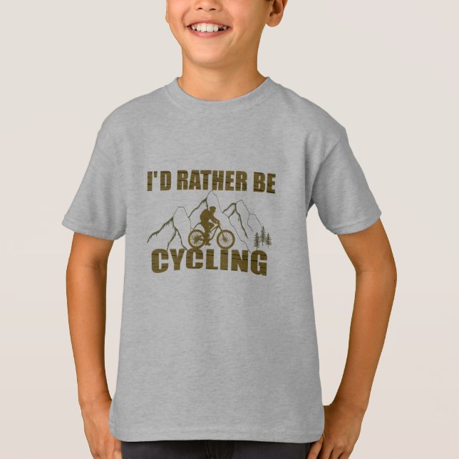 Funny Cycling Quotes T-Shirt (Vorderseite)